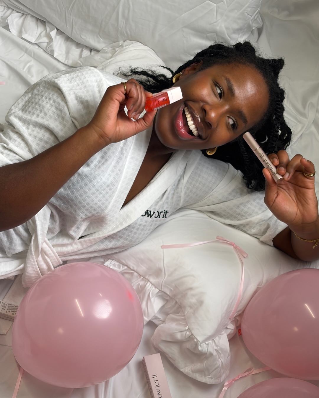 Instagram post with the caption: 3 stunning Lip Oils to choice from✨😍
It’s all about self care ...