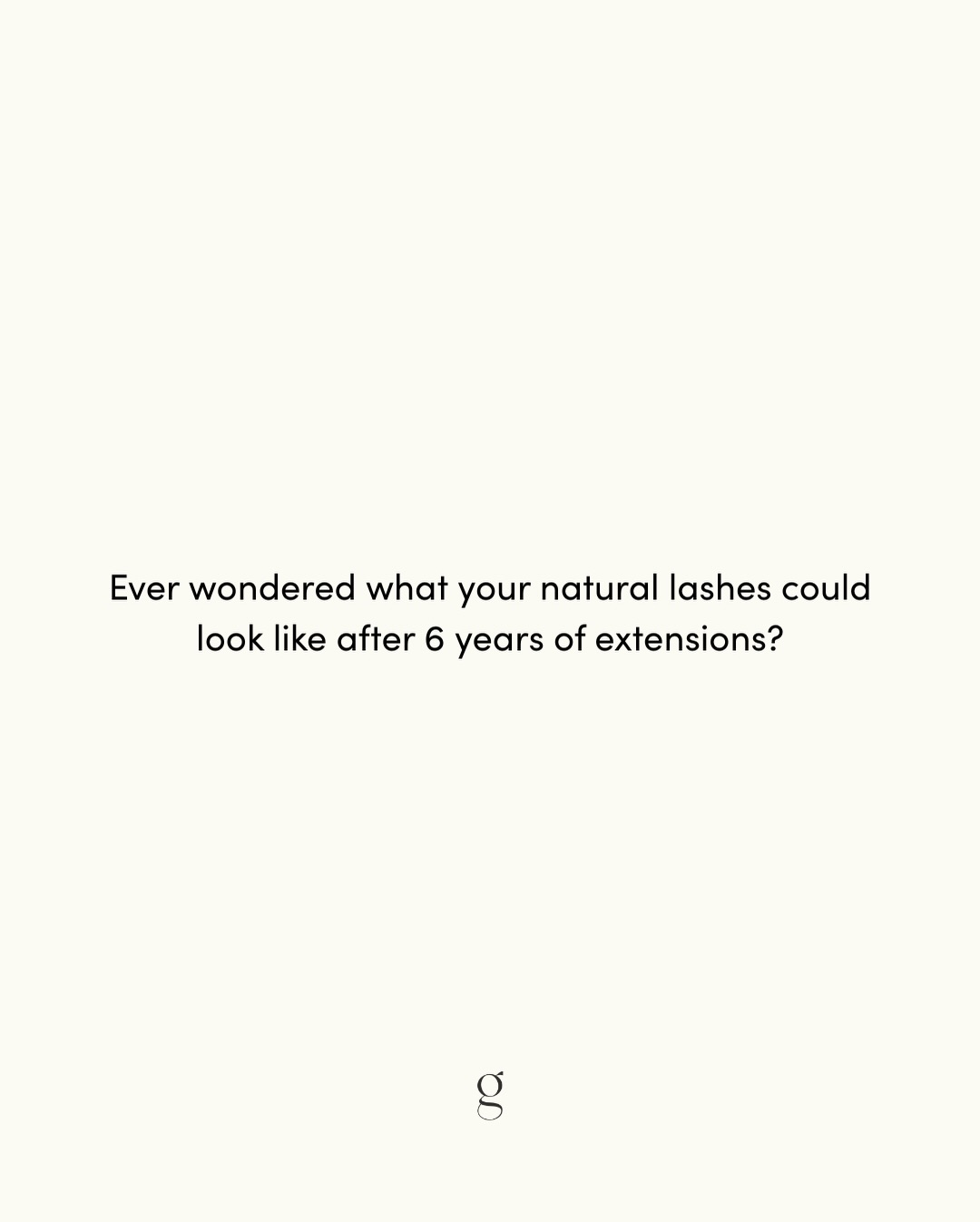 Instagram post with the caption: 6 years of extensions. 3 weeks of consistency.
These are a cust...